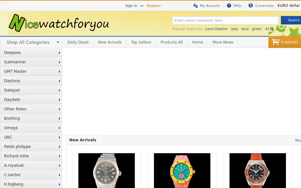 Screenshot of nicewatchforyou.com