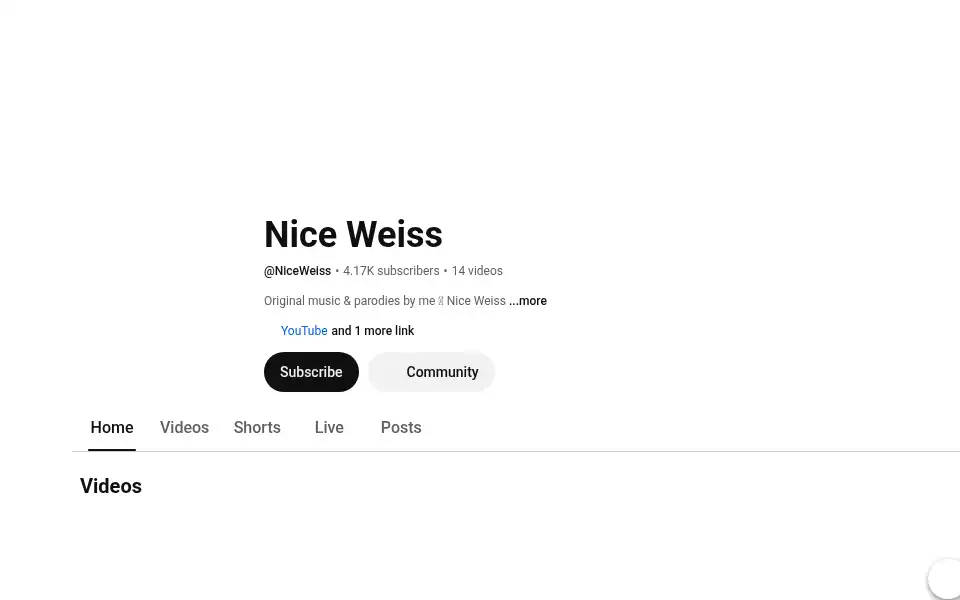 Screenshot of niceweiss.com