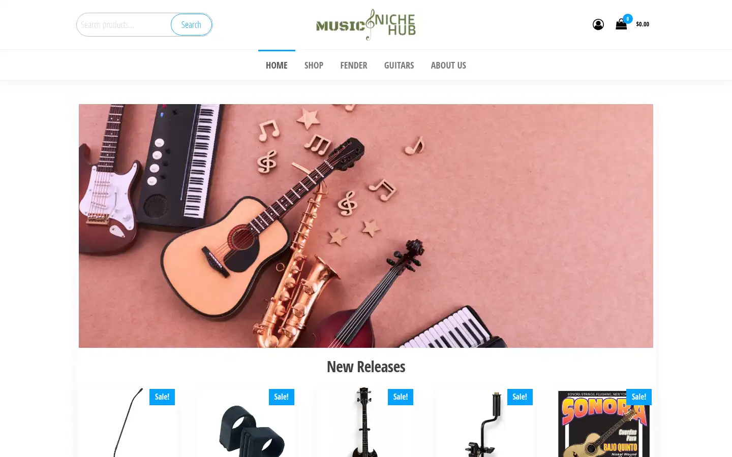 Screenshot of nichemusichub.com