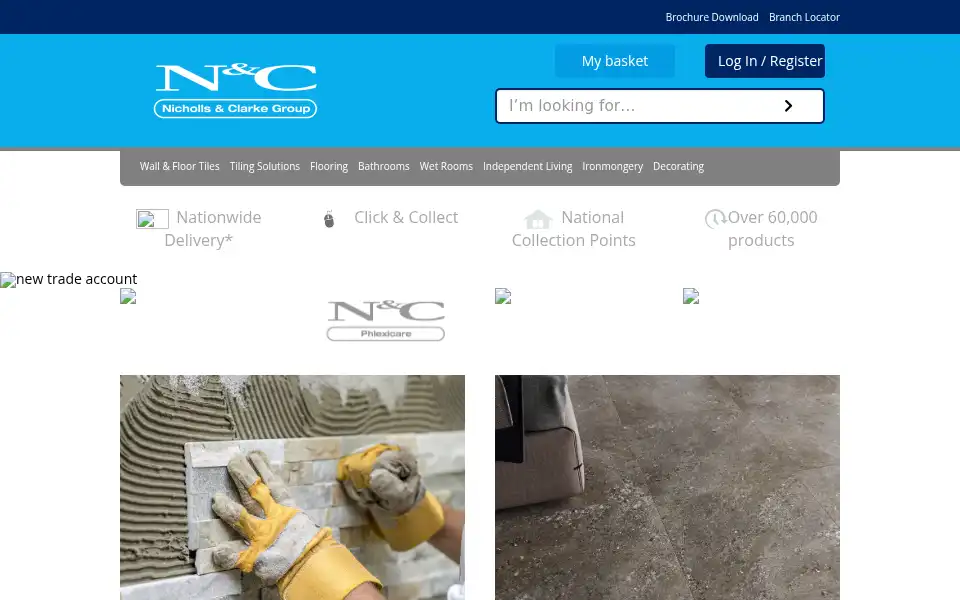 Screenshot of nichollsandclarke.com