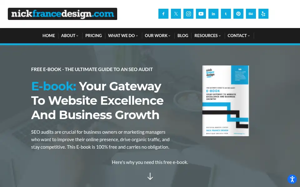 Screenshot of nickfrancedesign.com