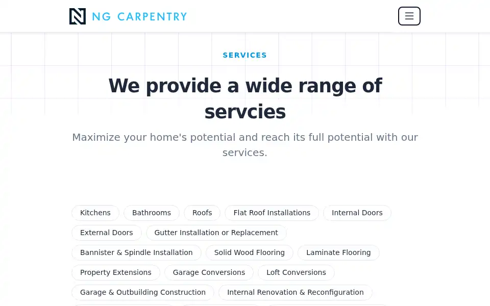 Screenshot of nickgarrad.com
