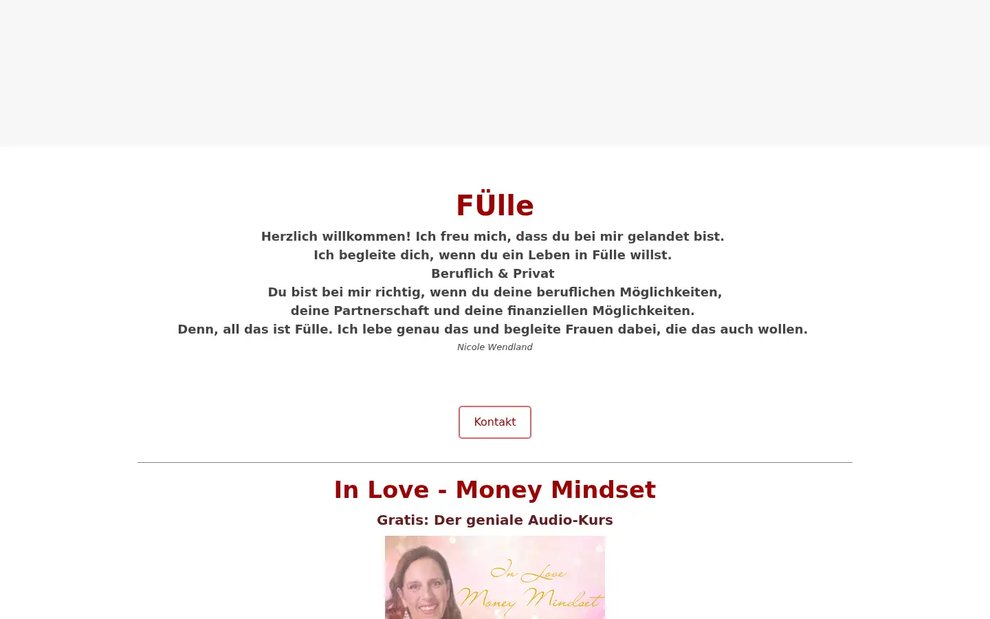 Screenshot of nicolewendland.de