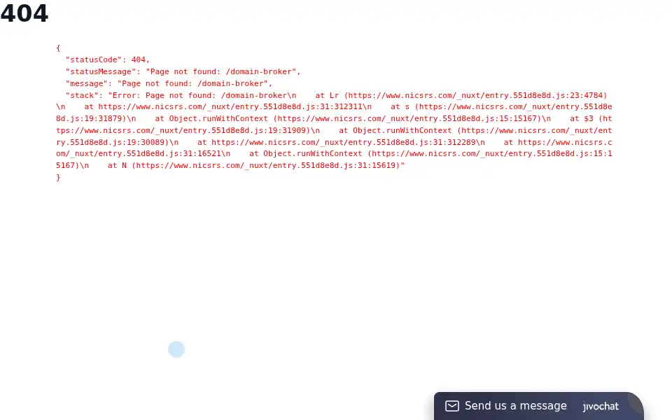 Screenshot of nicsrs.com