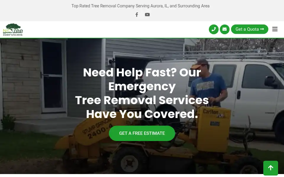 Screenshot of nictreeservices.com