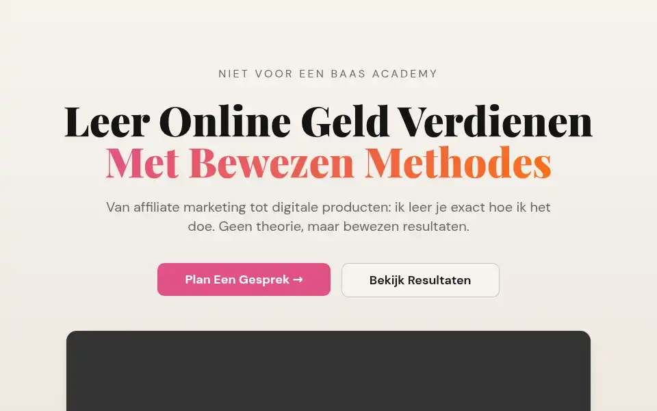 Screenshot of nietvooreenbaas.nl