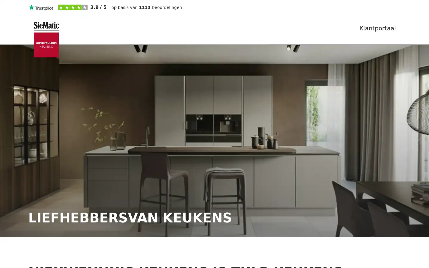 Screenshot of nieuwenhuiskeukens.nl