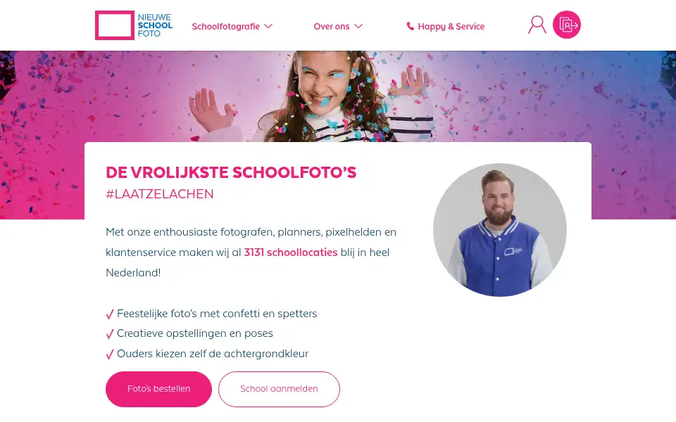 Screenshot of nieuweschoolfoto.nl