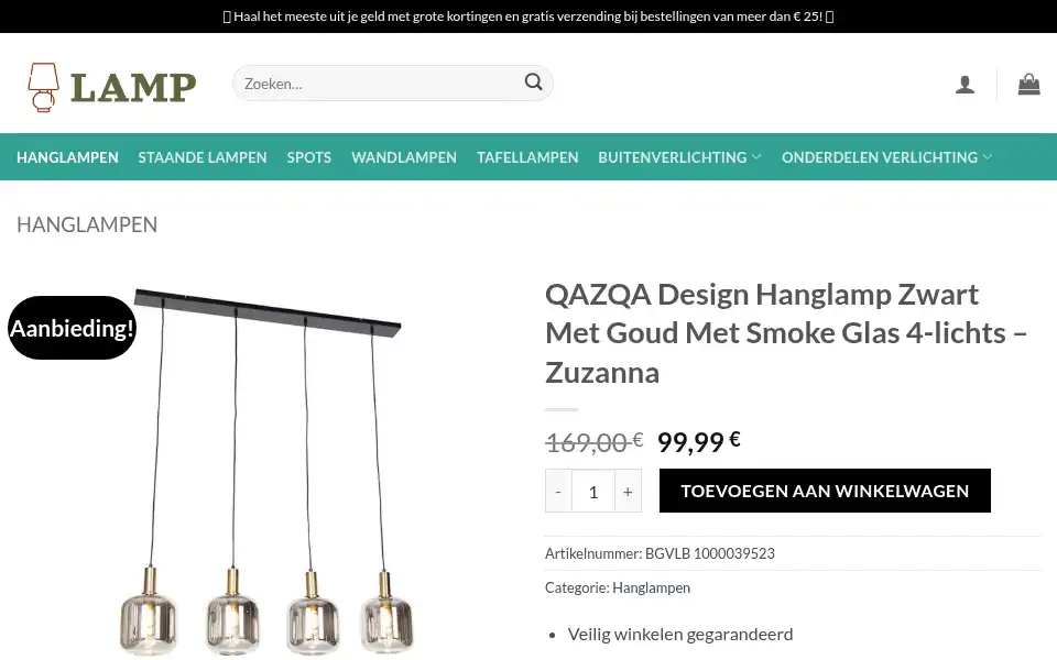 Screenshot of nieuwverlichting.com