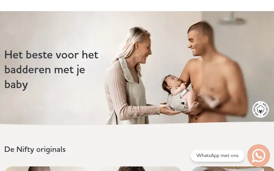 Screenshot of nifty-baby.com