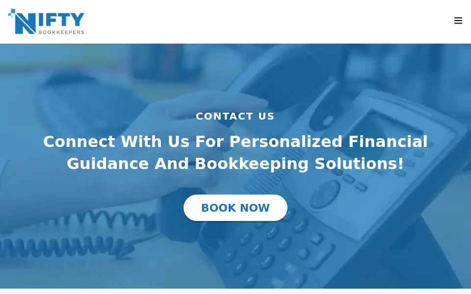 Screenshot of niftybookkeepers.com
