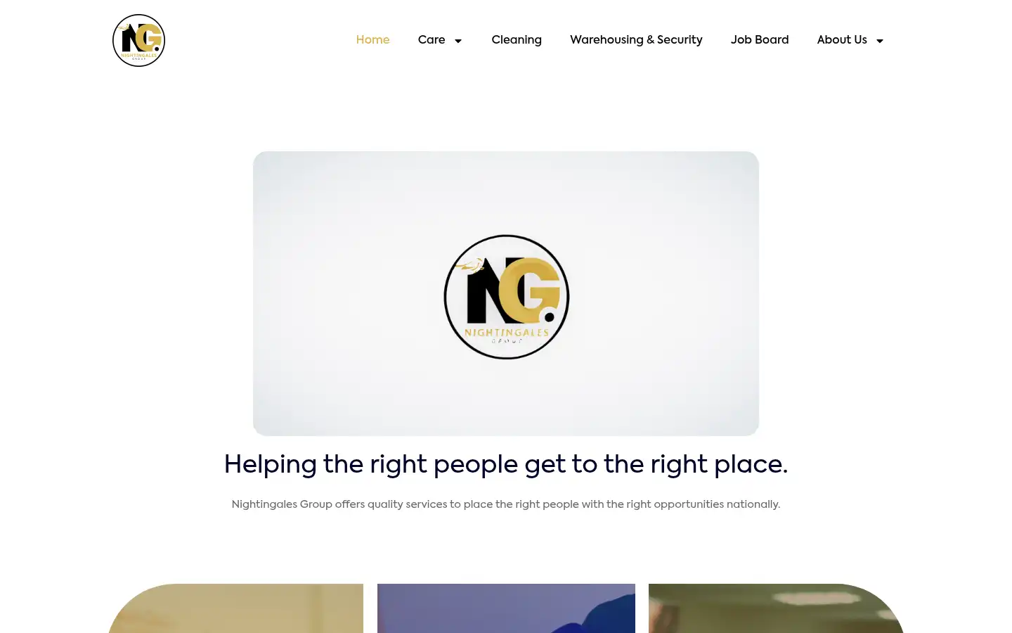 Screenshot of nightingalesrecruitment.com