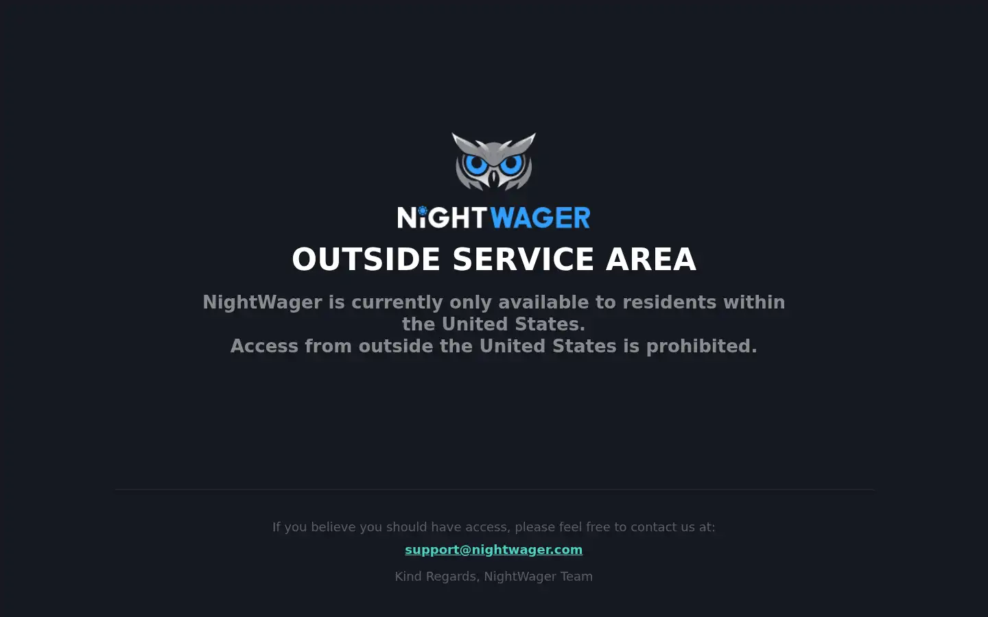 Screenshot of nightwager.com