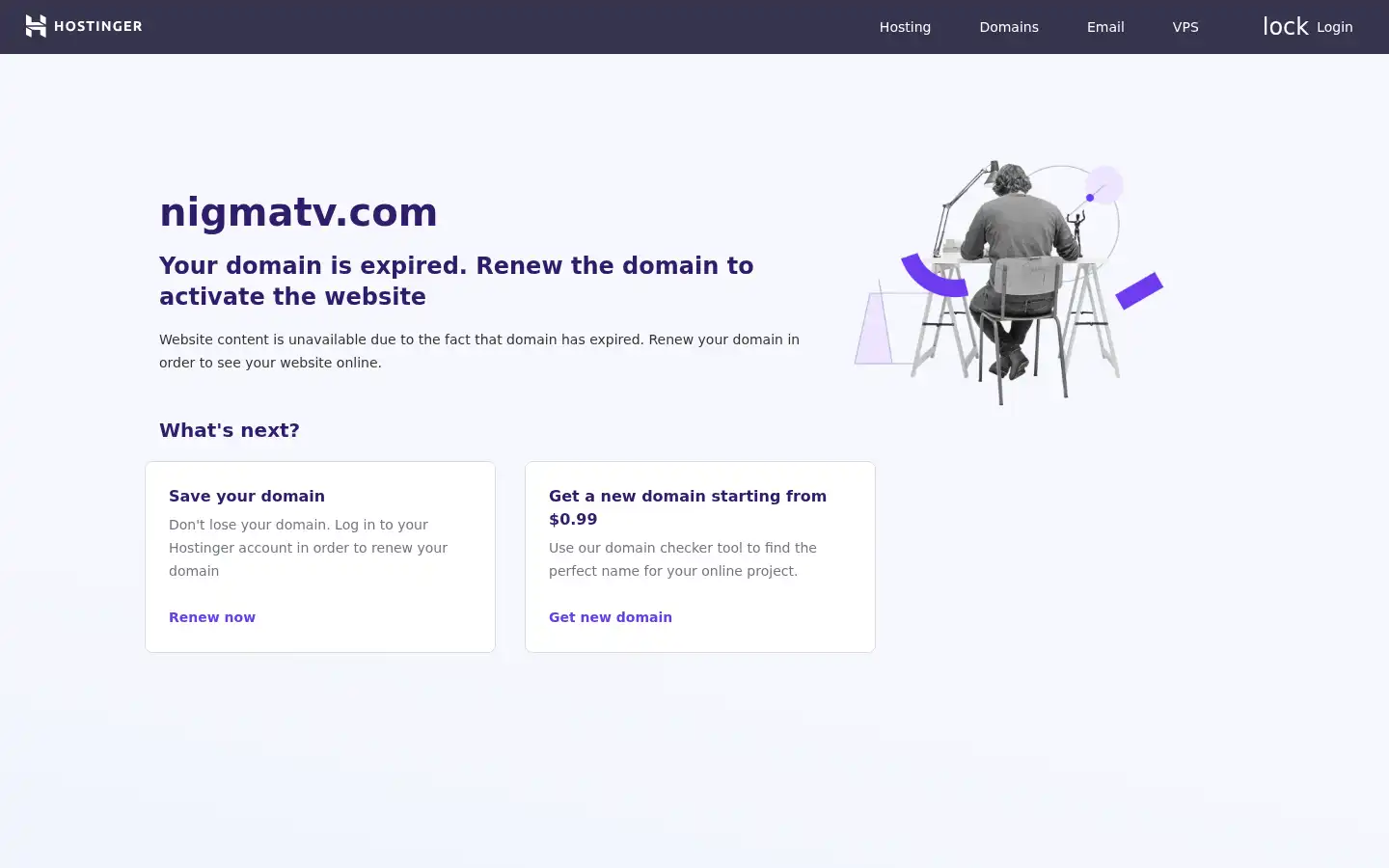 Screenshot of nigmatv.com