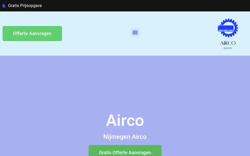 Screenshot of nijmegenairco.com