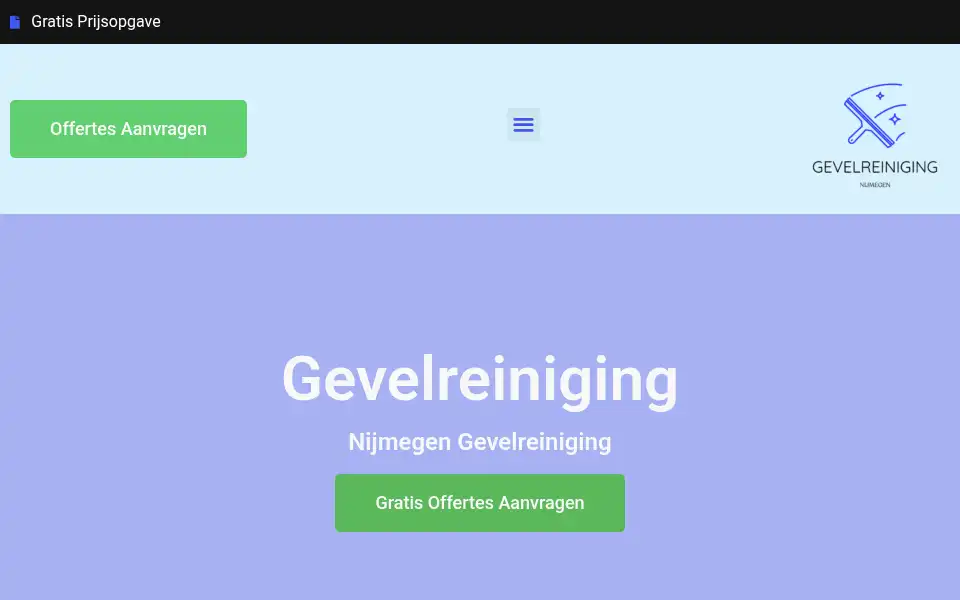 Screenshot of nijmegengevelreiniging.com