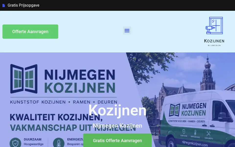 Screenshot of nijmegenkozijnen.com