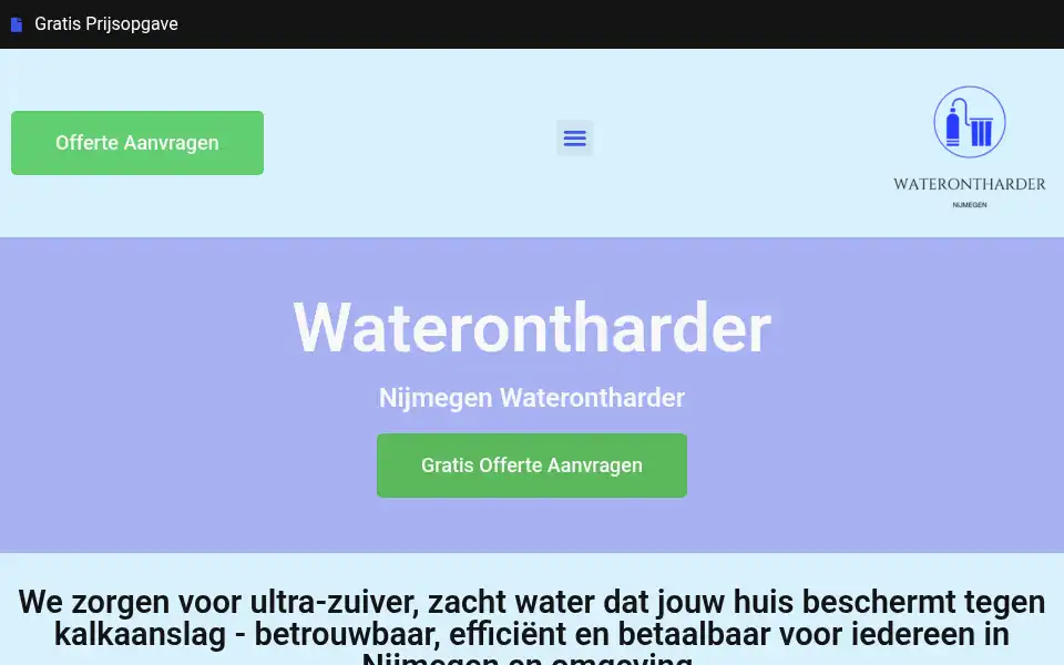 Screenshot of nijmegenwaterontharder.com
