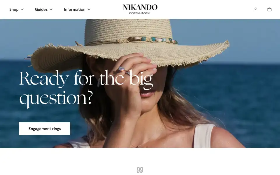Screenshot of nikando.com