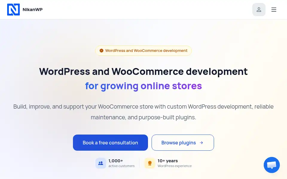 Screenshot of nikanwp.com