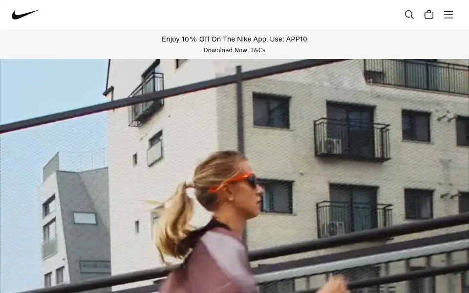 Screenshot of nike.in