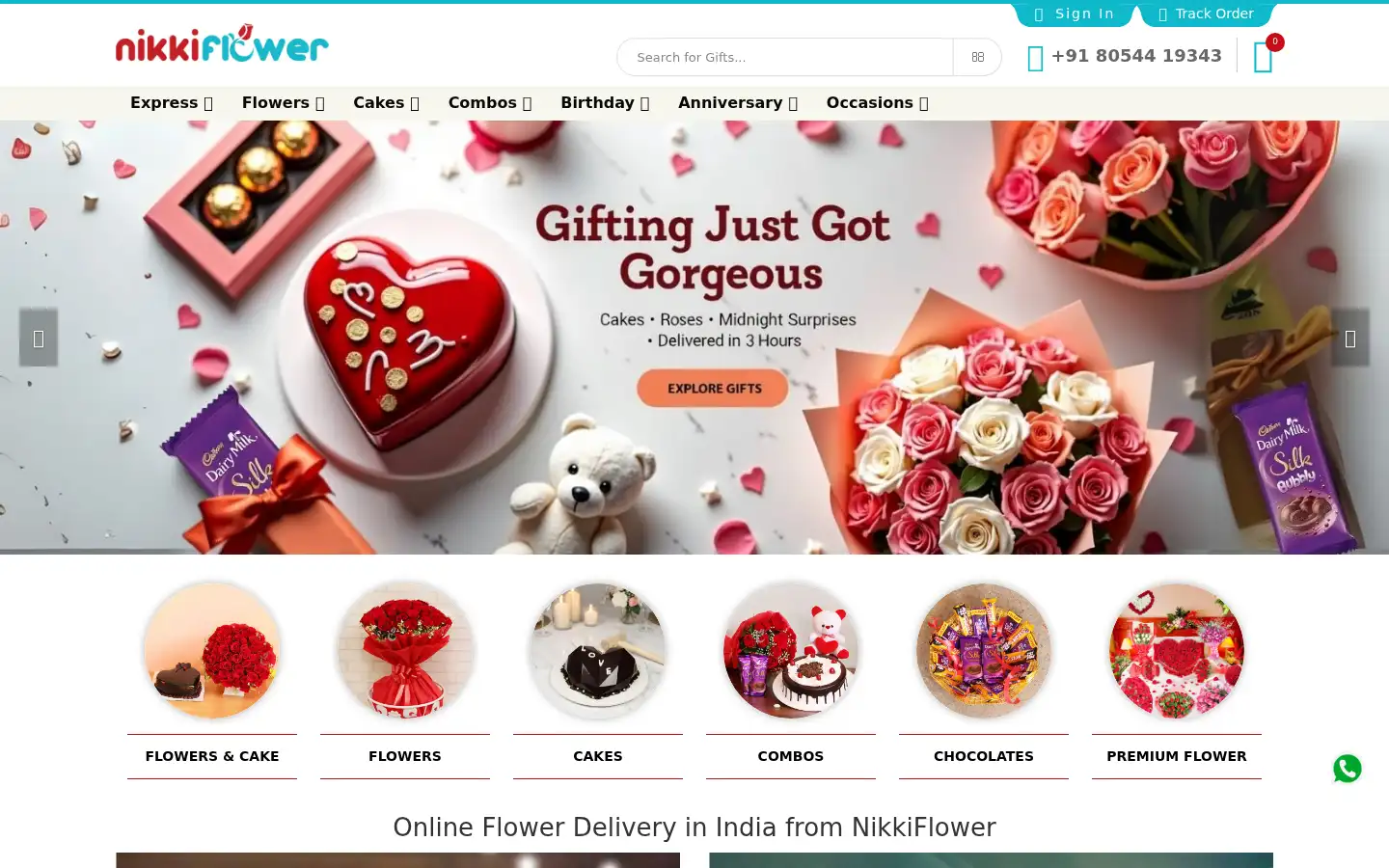 Screenshot of nikkiflower.com