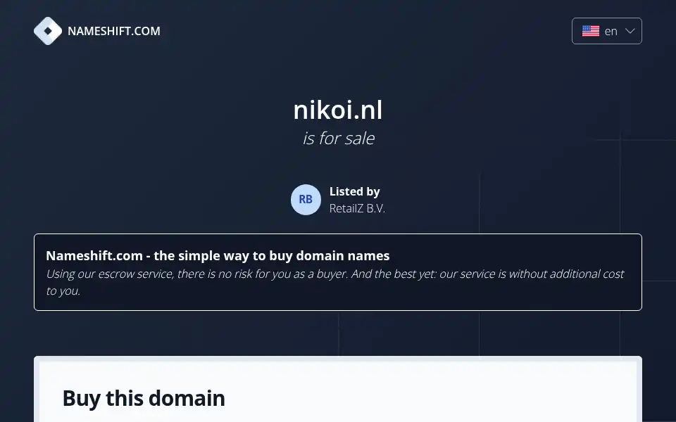 Screenshot of nikoi.nl