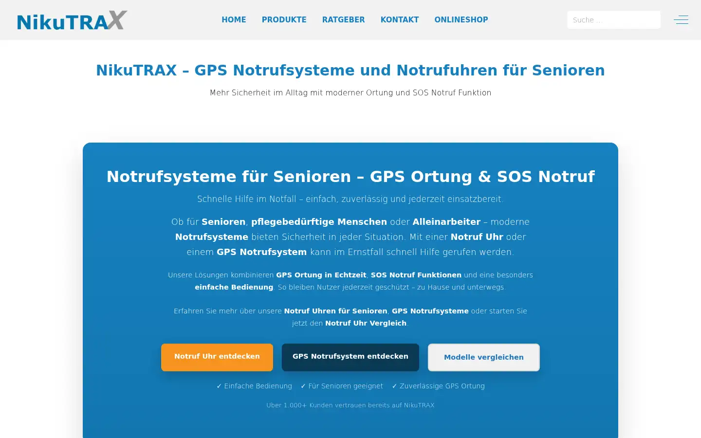 Screenshot of nikutrax.de