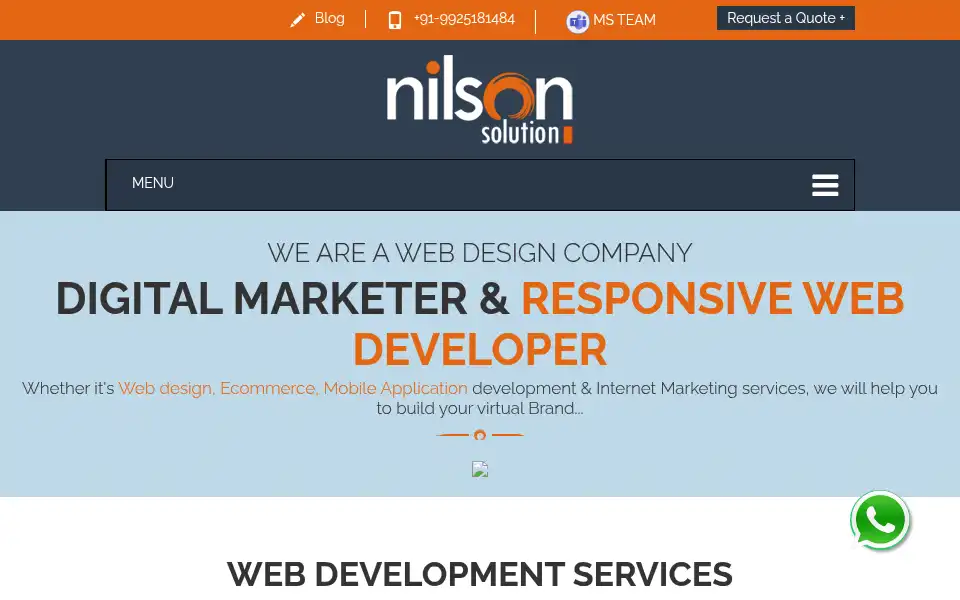 Screenshot of nilson-solution.com
