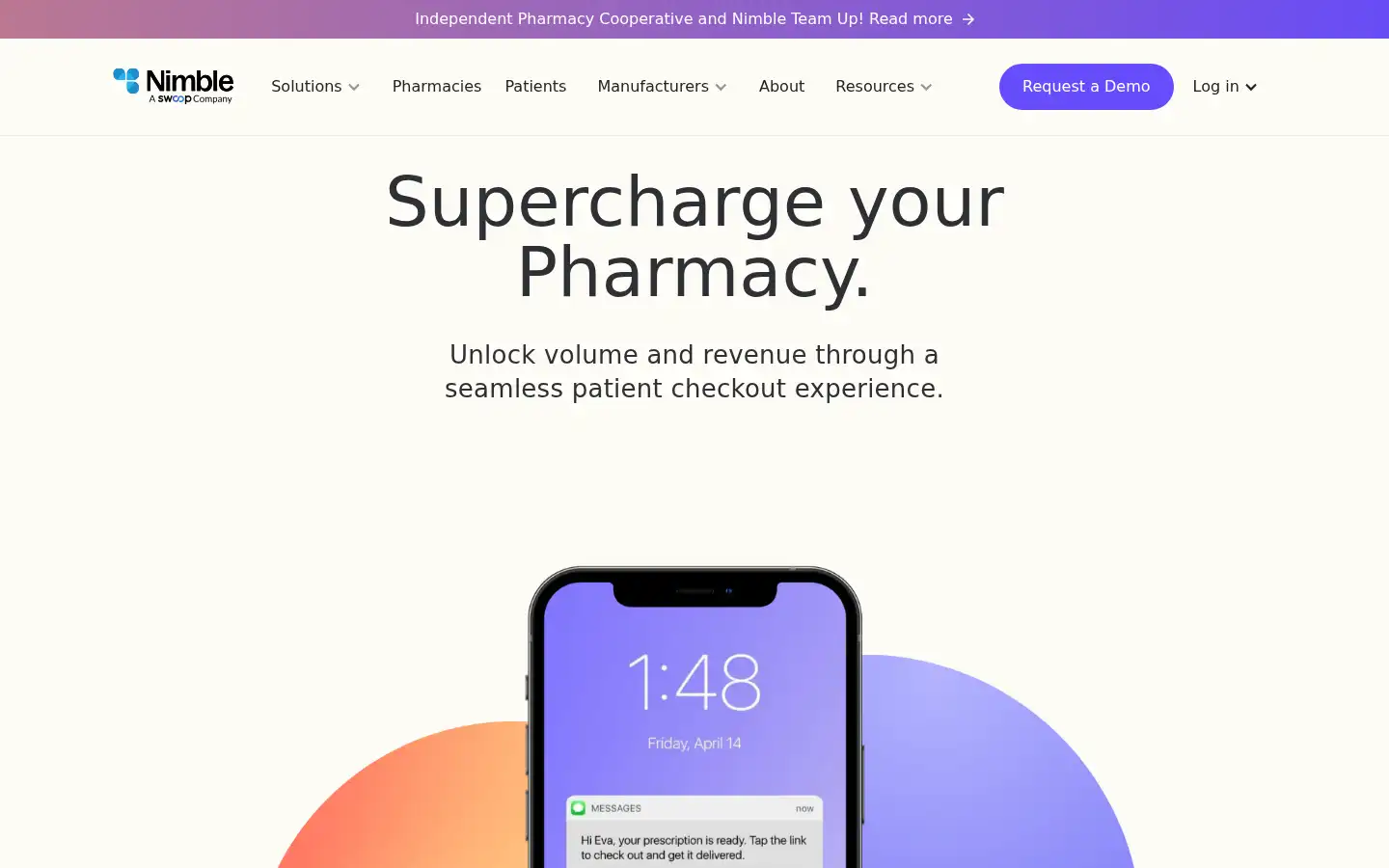 Screenshot of nimblerx.com
