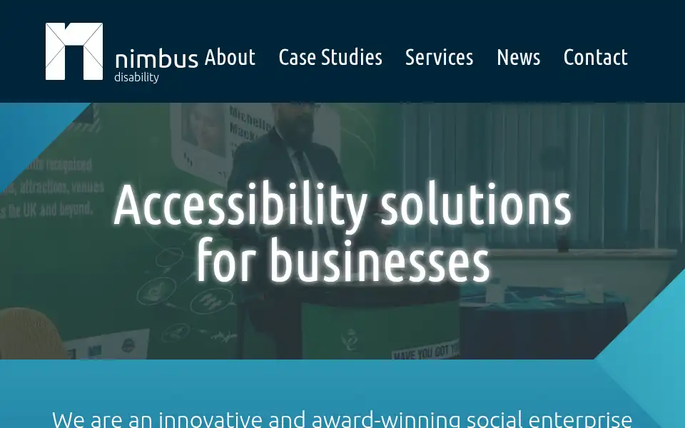 Screenshot of nimbusdisability.com