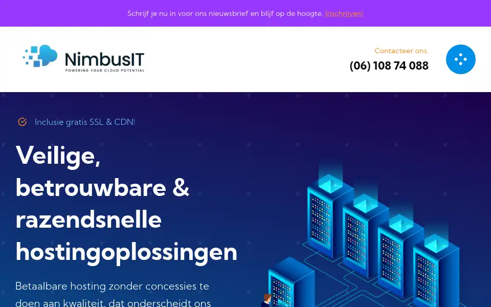 Screenshot of nimbusit.nl