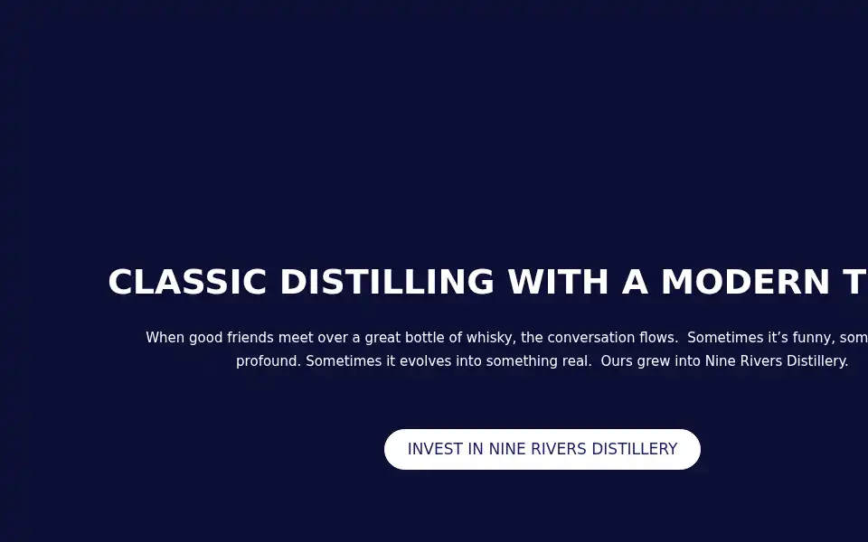 Screenshot of nineriversdistillery.com