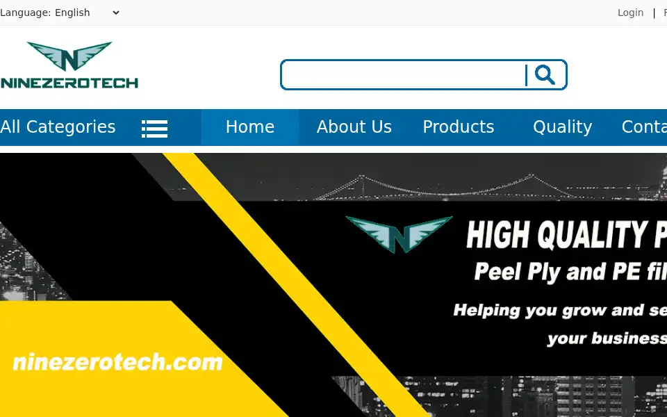 Screenshot of ninezerotech.com