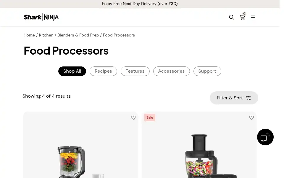 Screenshot of ninjafoodprep.co.uk