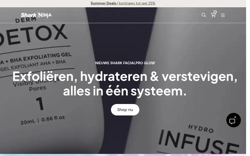 Screenshot of ninjakitchen.nl