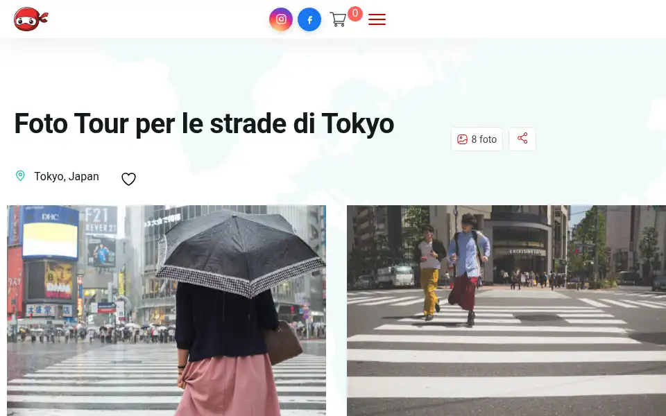 Screenshot of ninjatour.it