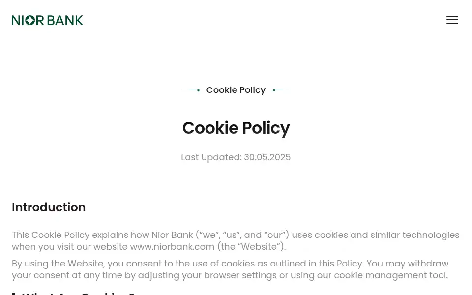 Screenshot of niorbank.com
