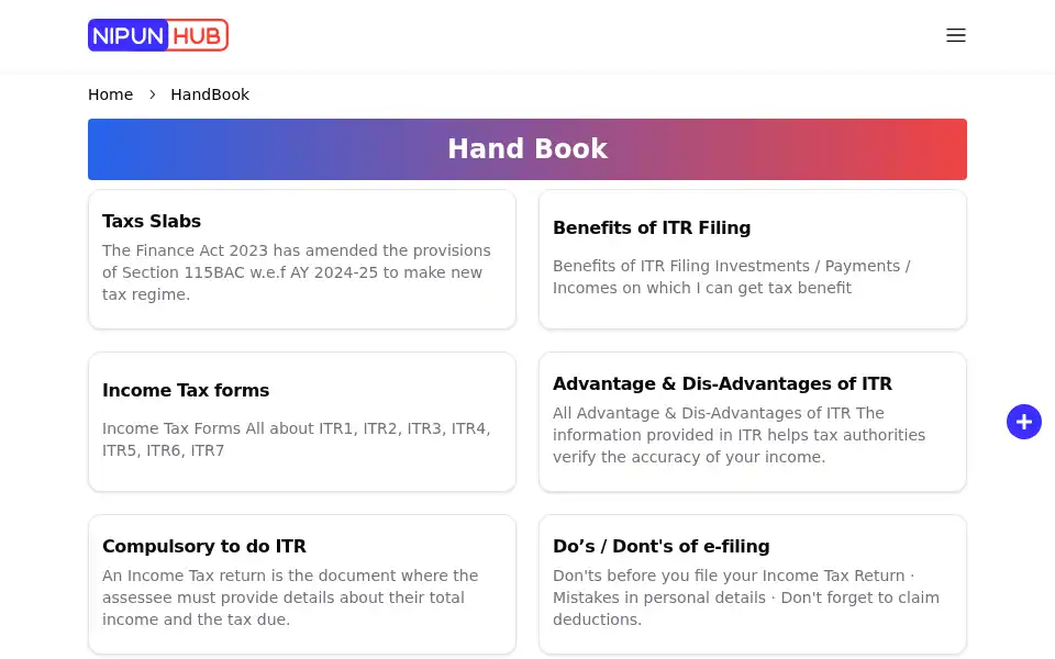 Screenshot of nipunhub.com