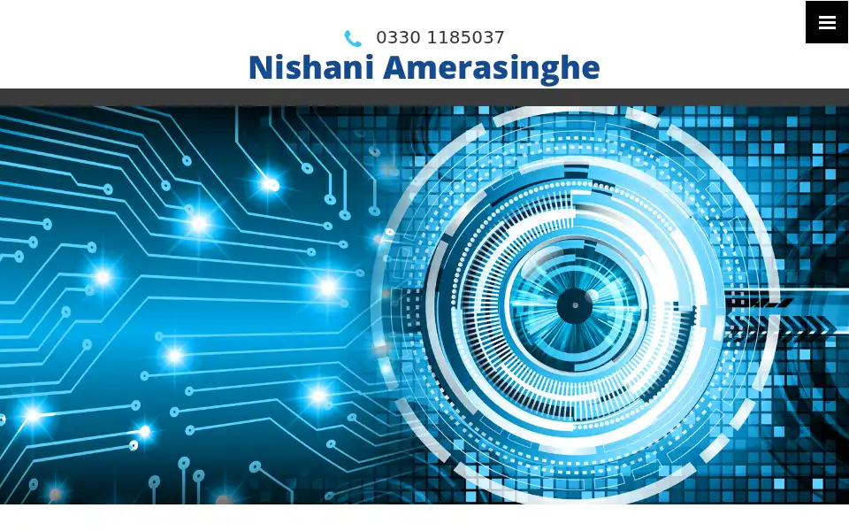 Screenshot of nishaniamerasinghe.co.uk