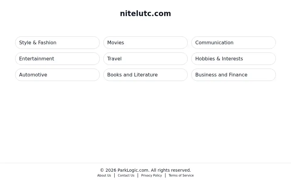 Screenshot of nitelutc.com