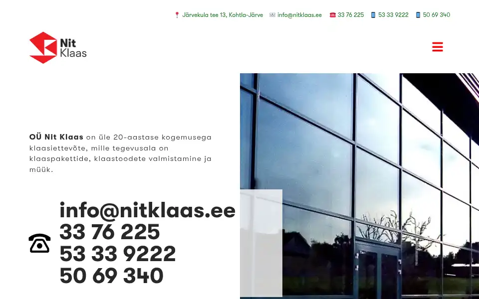 Screenshot of nitklaas.ee