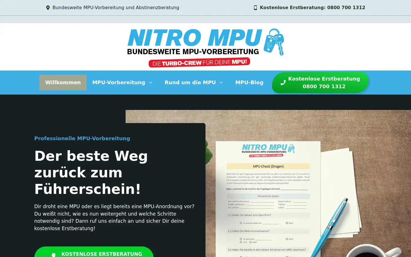 Screenshot of nitro-mpu.de