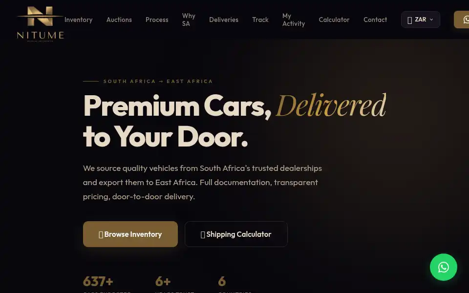 Screenshot of nitumesouthafrica.co.za