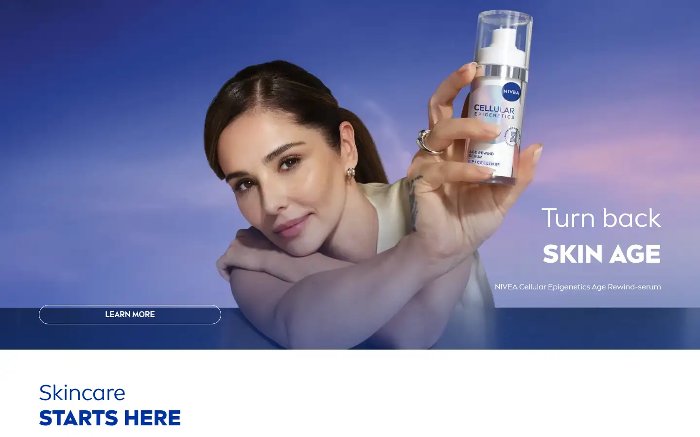 Screenshot of nivea.co.uk