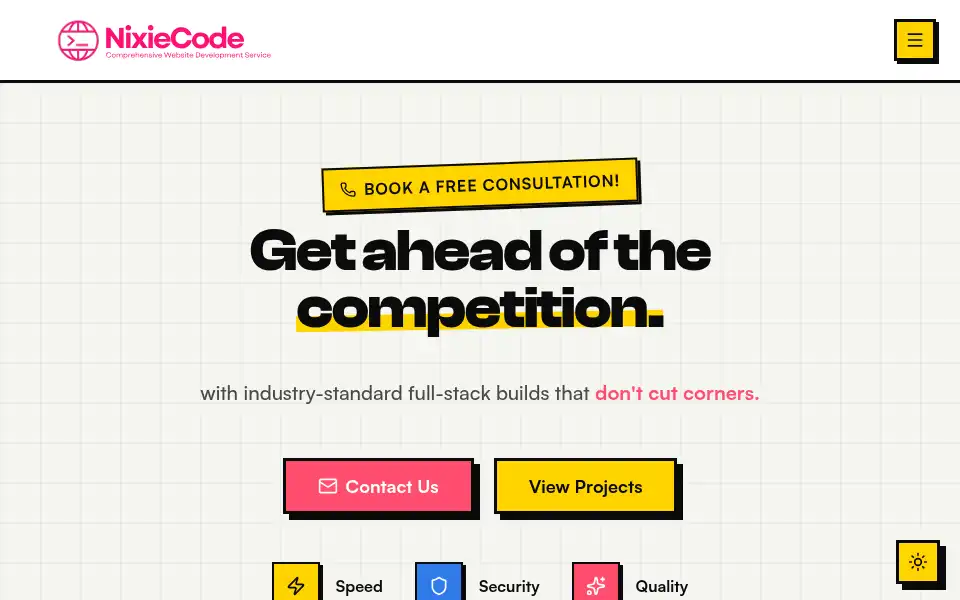 Screenshot of nixiecode.dev