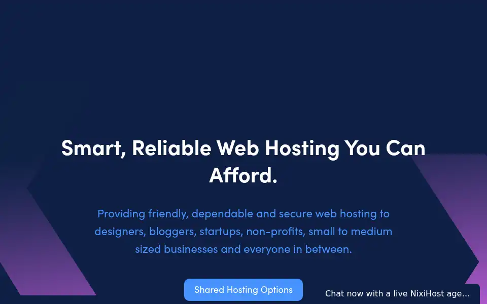 Screenshot of nixihost.com