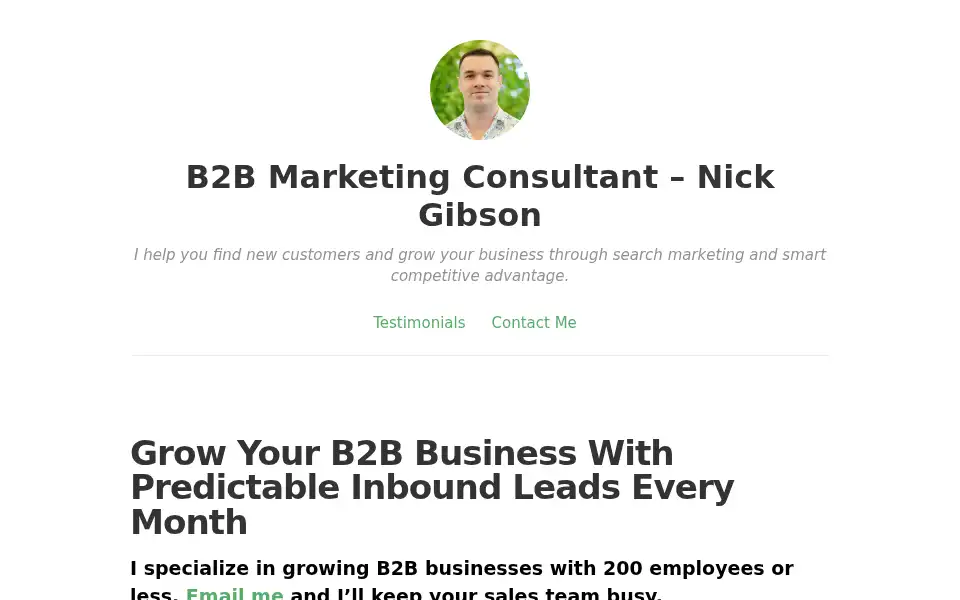 Screenshot of njgibson.com