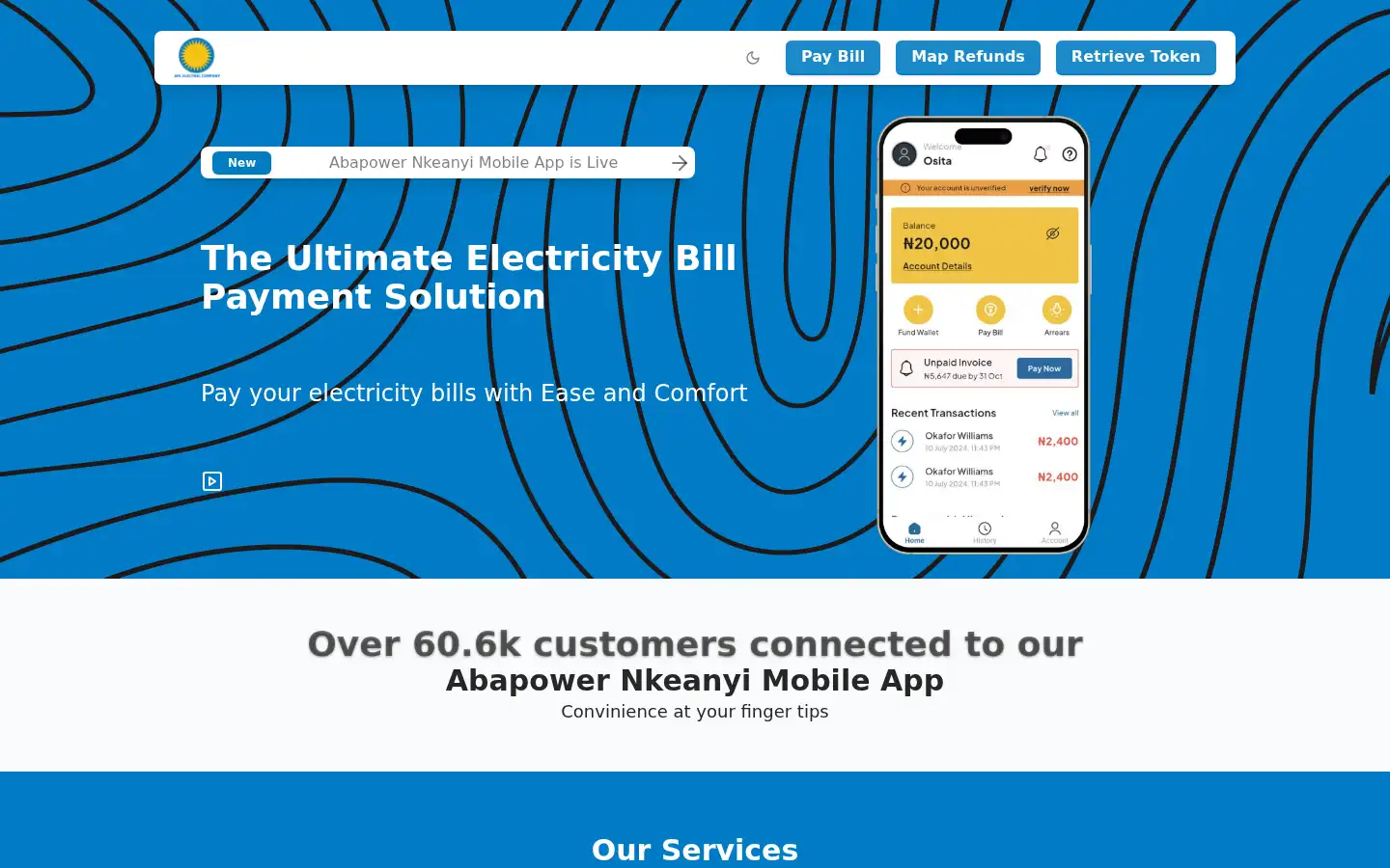 Screenshot of nkeanyi.abapower.com
