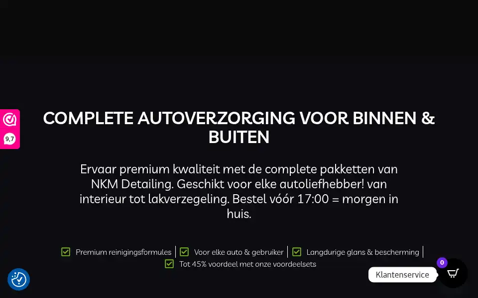 Screenshot of nkmdetailing.nl